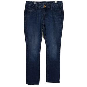 Banana Republic Womens Jeans Size 27R Straight Leg Skinny Fit Indigo Blue Denim